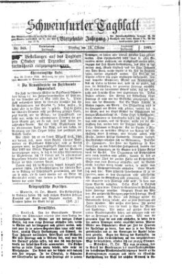 Schweinfurter Tagblatt Dienstag 19. Oktober 1869