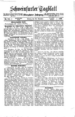 Schweinfurter Tagblatt Sonntag 28. November 1869