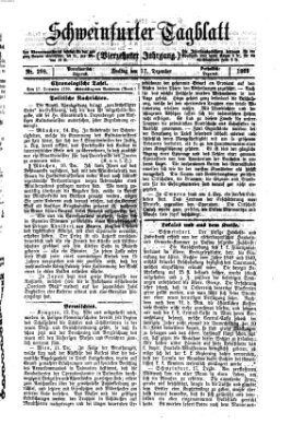 Schweinfurter Tagblatt Freitag 17. Dezember 1869