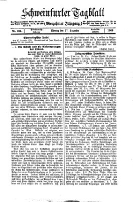 Schweinfurter Tagblatt Montag 27. Dezember 1869