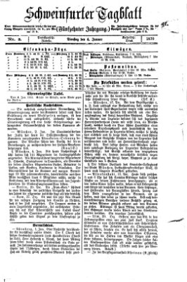 Schweinfurter Tagblatt Dienstag 4. Januar 1870