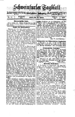 Schweinfurter Tagblatt Freitag 14. Januar 1870