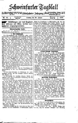 Schweinfurter Tagblatt Samstag 29. Januar 1870