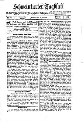 Schweinfurter Tagblatt Mittwoch 9. Februar 1870