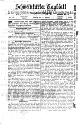 Schweinfurter Tagblatt Dienstag 15. Februar 1870