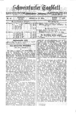 Schweinfurter Tagblatt Mittwoch 16. März 1870