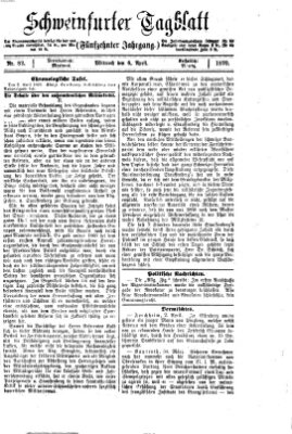 Schweinfurter Tagblatt Mittwoch 6. April 1870