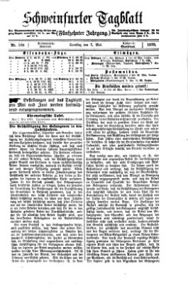 Schweinfurter Tagblatt Samstag 7. Mai 1870