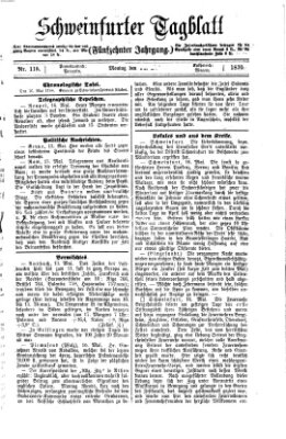 Schweinfurter Tagblatt Montag 16. Mai 1870