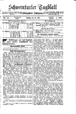 Schweinfurter Tagblatt Dienstag 24. Mai 1870