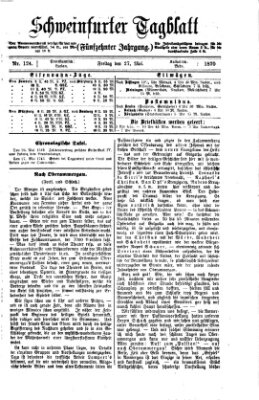 Schweinfurter Tagblatt Freitag 27. Mai 1870