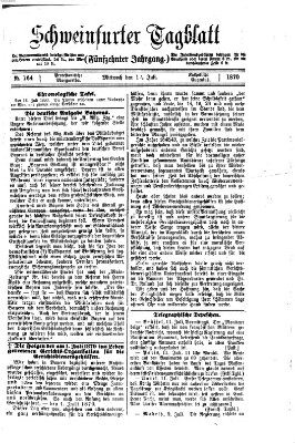 Schweinfurter Tagblatt Mittwoch 13. Juli 1870