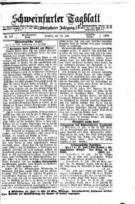 Schweinfurter Tagblatt Samstag 16. Juli 1870