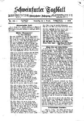 Schweinfurter Tagblatt Donnerstag 4. August 1870