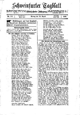 Schweinfurter Tagblatt Montag 15. August 1870