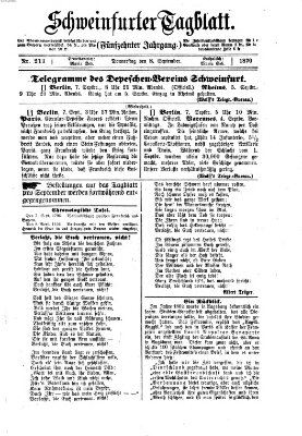 Schweinfurter Tagblatt Donnerstag 8. September 1870