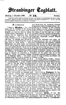 Straubinger Tagblatt Dienstag 4. Dezember 1860