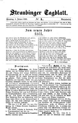 Straubinger Tagblatt Dienstag 1. Januar 1861