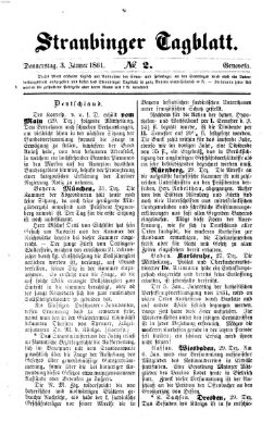 Straubinger Tagblatt Donnerstag 3. Januar 1861