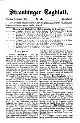 Straubinger Tagblatt Samstag 5. Januar 1861