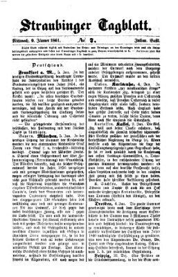 Straubinger Tagblatt Mittwoch 9. Januar 1861