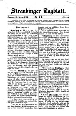 Straubinger Tagblatt Sonntag 13. Januar 1861