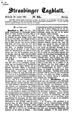 Straubinger Tagblatt Mittwoch 30. Januar 1861
