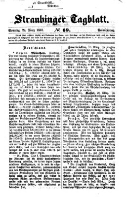 Straubinger Tagblatt Sonntag 24. März 1861