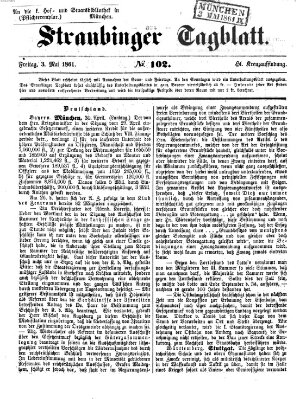 Straubinger Tagblatt Freitag 3. Mai 1861