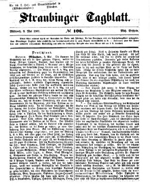 Straubinger Tagblatt Mittwoch 8. Mai 1861