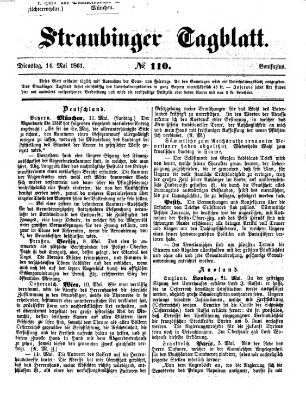 Straubinger Tagblatt Dienstag 14. Mai 1861