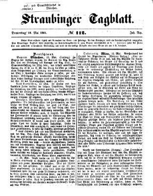 Straubinger Tagblatt Donnerstag 16. Mai 1861