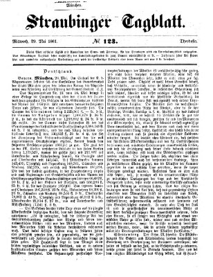 Straubinger Tagblatt Mittwoch 29. Mai 1861