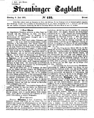 Straubinger Tagblatt Sonntag 9. Juni 1861