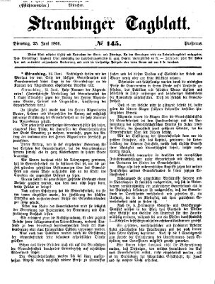 Straubinger Tagblatt Dienstag 25. Juni 1861