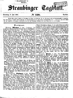 Straubinger Tagblatt Dienstag 9. Juli 1861