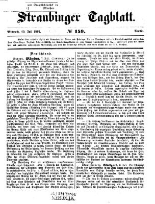 Straubinger Tagblatt Mittwoch 10. Juli 1861