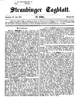 Straubinger Tagblatt Samstag 20. Juli 1861