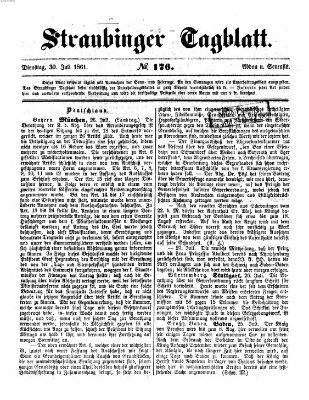 Straubinger Tagblatt Dienstag 30. Juli 1861