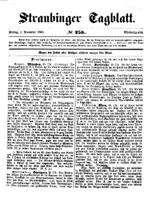 Straubinger Tagblatt Freitag 1. November 1861