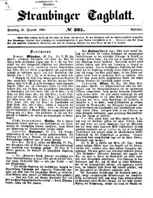 Straubinger Tagblatt Dienstag 31. Dezember 1861