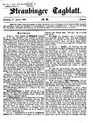 Straubinger Tagblatt Samstag 11. Januar 1862