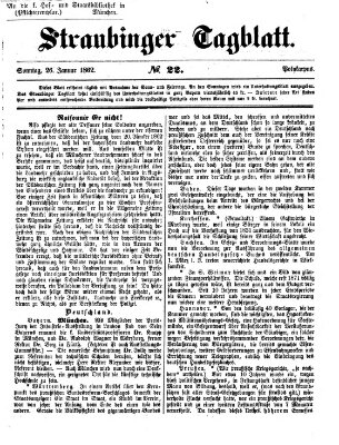 Straubinger Tagblatt Sonntag 26. Januar 1862