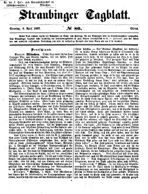 Straubinger Tagblatt Sonntag 6. April 1862