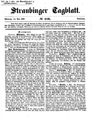 Straubinger Tagblatt Mittwoch 14. Mai 1862