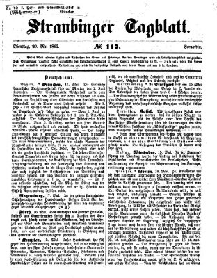 Straubinger Tagblatt Dienstag 20. Mai 1862