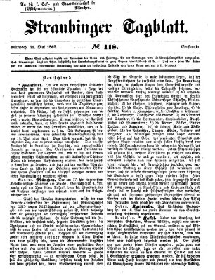 Straubinger Tagblatt Mittwoch 21. Mai 1862