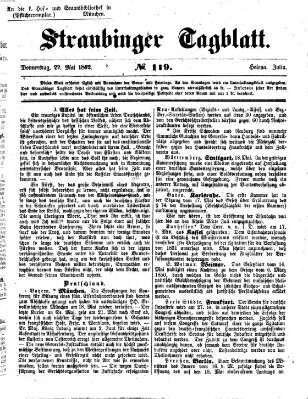 Straubinger Tagblatt Donnerstag 22. Mai 1862