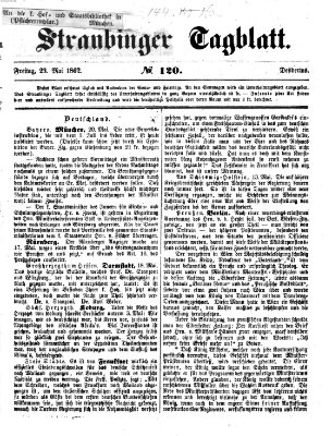 Straubinger Tagblatt Freitag 23. Mai 1862