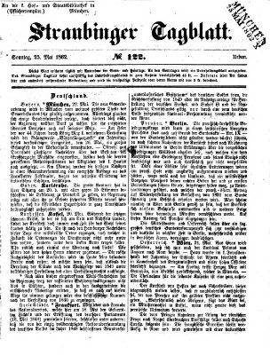 Straubinger Tagblatt Sonntag 25. Mai 1862